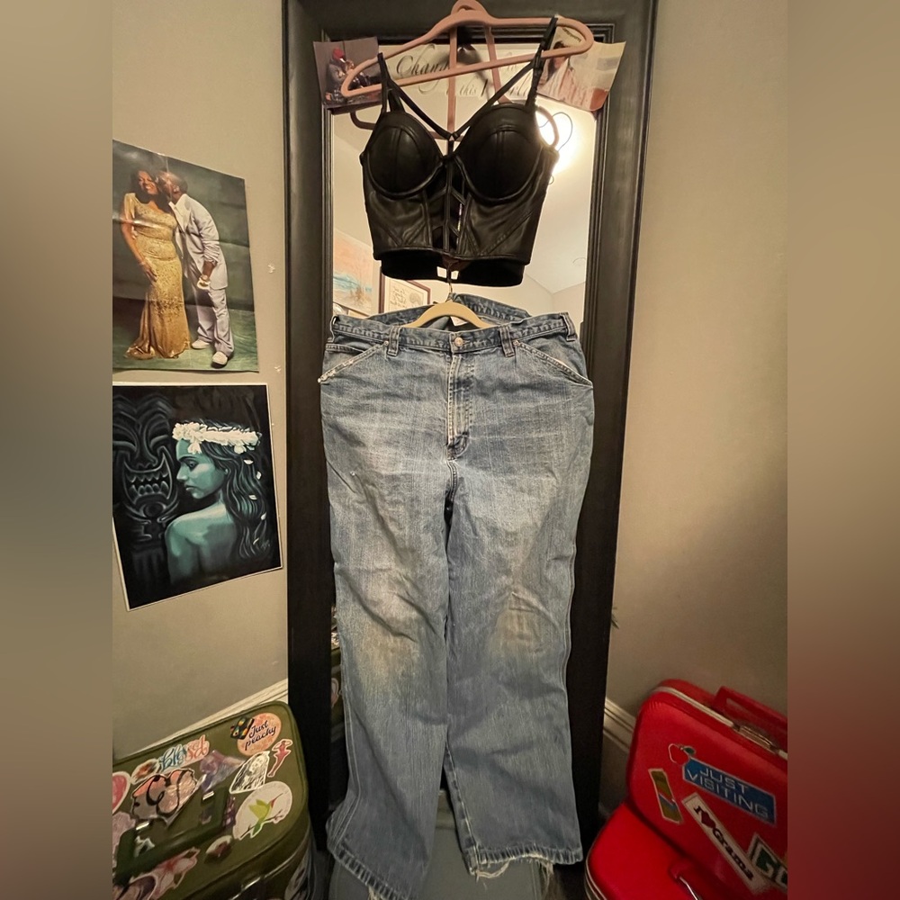 Preview International Light Blue Straight Leg Jeans